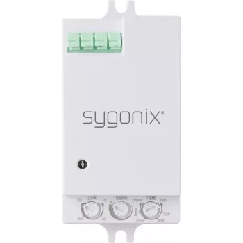 Détecteur de présence PIR plafond/mur Sygonix SY-6879924, 180°/360°, relais, blanc