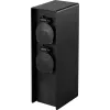 Prise de jardin Sygonix SY-6121658 4 prises noire avec protection accrue contre les contacts