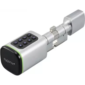 Sygonix SY-6121660 Cylindre de serrure connecté Bluetooth classe C avec clavier rétroéclairé