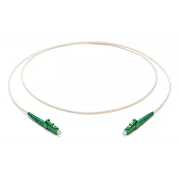 Câble de raccordement fibre Corning F222201J1Z20015M LC/APC vers LC/APC simplex, 2,0 mm, 15 m, blanc
