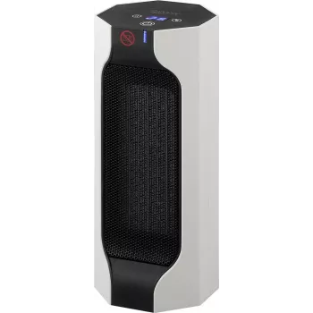 Sygonix SY-6735638 Chauffage soufflant céramique PTC blanc | 2000W thermostat numérique, minuterie 12h, oscillation, télécommande