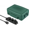 Sygonix SY-6797950 Bloc de distribution 3 prises vert/noir avec protection accrue contre les contacts