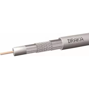 Câble coaxial DRAKA 1,0/4,65 75 Ohm 200 m blanc >100dB PE 60016703
