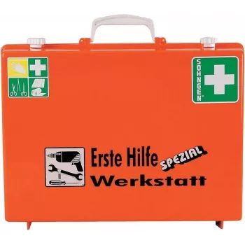 Söhngen DIN 13157 First Aid Kit 0360111, Orange ABS Case, Wall-Mountable, 20-Person Capacity