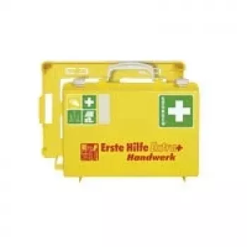 Söhngen DIN 13157 C First Aid Kit, Orange ABS Plastic, Wall-Mountable, Dustproof and Splash-Proof, Refillable, for up to 20 Persons 0371096