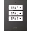 M-E Modern-Electronics 41307 émetteur de sonnette sans fil éclairé avec plaque nominative