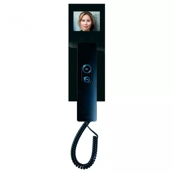 M-E MODERN-ELECTRONICS VDV 505 SS Video Indoor Station with Handset, Black