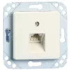 METZ Connect UPk unité de raccordement encastrée, boîte de jonction universelle, design IAE, 2x RJ45, bornes à vis mini-pince RJ45 (130040111-I)