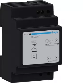 Bloc d'alimentation pour rail DIN Hager RTD220X 48 V DC 60 W