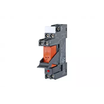 METZ CONNECT 11051025 module relais de puissance 24 V DC, 1 CO, 16 A, rail DIN, noir/orange