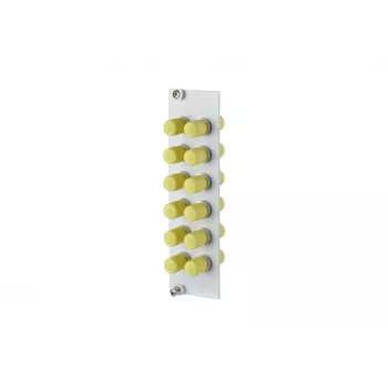 METZ BTR 15024A0112-E OpDAT REGpro 12xST SM/MM plaque avant gris céramique 3U/7HP