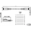 Câble patch METZ BTR NETCOM Cat6a S/FTP, 15 m, jaune 130845A577-E