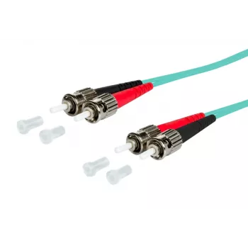 Câble patch fibre optique METZ OpDAT 151J1AOAOA0E ST/ST OM3 multimode duplex, 10 m