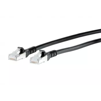 Câble patch METZ CONNECT Cat.6A S/FTP, RJ-45 vers RJ-45, 0,5 m, gris, 10GBase-T 1308453000-E