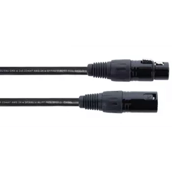 Câble de connexion XLR Cordial ED 5 FM 5 m noir 14902