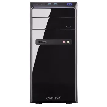 PC professionnel/bureau Captiva R10-3589 (Ryzen 5 3400G/SSD 2 To/32 Go/WLAN/sans système d'exploitation)