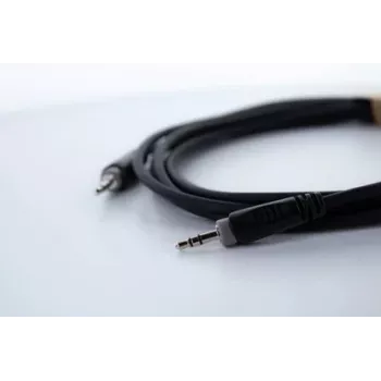 Câble audio jack 3,5 mm Cordial 14829, 1,5 m, noir, gaine PVC, paire torsadée