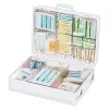 SÖHNGEN trousse de premiers secours MT-CD 13169 DIN 13169 boîte de premiers secours industrielle, ABS orange, fixation murale, 2 compartiments, fermetures à bascule, protection contre la poussière et les éclaboussures, support mural inclus, pour >50 employés 3001156