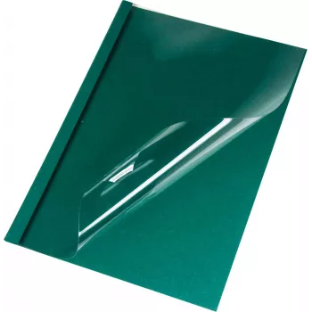 Chemises à reliure thermique LMG A4 6 mm lin vert 50 pièces (BMDLEM-GR-R6)
