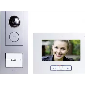 M-E MODERN-ELECTRONICS VISTUS VD ALU-6710 S système d'interphone vidéo filaire, argent 41174