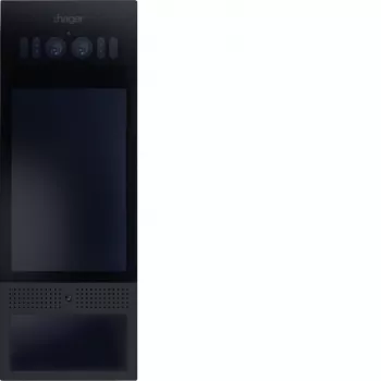 Hager RTQ541X Video Outdoor Station with 4.3 inch Touch Display, IP, RFID & PIN, Anthracite