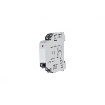 METZ CONNECT KRA-M6/21 module relais d'interface 24 V AC/DC, 1 contact inverseur, 6 A, blanc 11061525