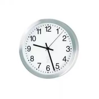 Horloge murale radio en aluminium PEWETA 20 cm, argent 51.017.215