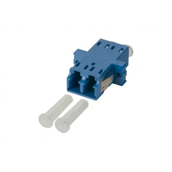 Adaptateur fibre optique hybride METZ CONNECT 15090074-I LC Duplex vers SC Simplex, monomode OS2, bleu