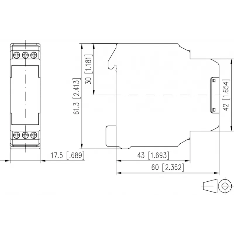 METZ CONNECT Module d'interface 1 voie sans niveau de commande manuelle KRS-E06 (110655)