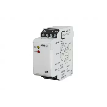 METZ CONNECT KRS-E08 3 24 V AC/DC module relais d'interface, 1 contact inverseur, 8 A, rail DIN 110673