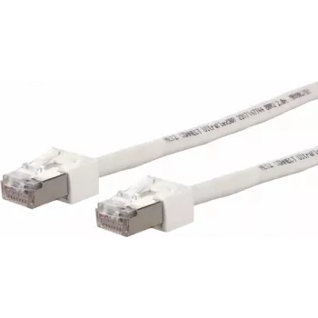 Câble de brassage METZ CONNECT Ultraflex500 CAT 6 S/FTP, RJ-45 mâle vers RJ-45 mâle, 1,0 m, blanc, sans halogène 13084V1088-E