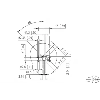 Embase PCB METZ MMT471A115, 4 broches, pas 3,5 mm, verte