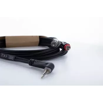 Cordial 14860 Câble adaptateur audio Y jack 3,5 mm vers 2x RCA 3 m noir