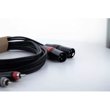 Câble audio Cordial EU 1 MC XLR vers RCA 1 m noir 14847