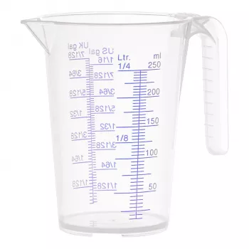 Verre doseur Pressol 07 060 0,25 L PP transparent avec bec verseur et poignée