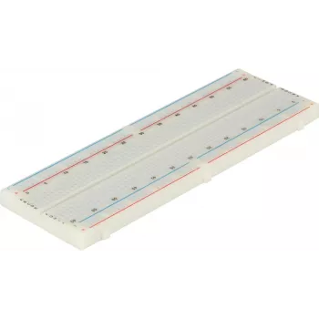 JOY-IT Plaque de prototypage sans soudure 830 points, 165 x 55 mm, blanche rb-breadboard2