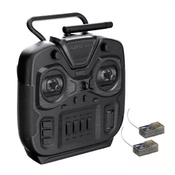 Système de radiocommande à manches Absima SR6S-EVO 6 canaux 2,4 GHz avec deux récepteurs (noir) 2000111