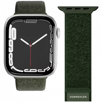 Bracelet de montre VONMÄHLEN Fitness Loop 2 pour Apple Watch 44 mm, 45 mm, 49 mm - olive