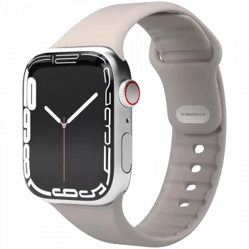 Bracelet VONMÄHLEN Classic Band 2 pour Apple Watch 40/41/42mm, en cuir pleine fleur crème