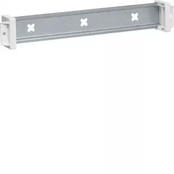 Rail DIN isolé Hager UT22C, profil chapeau 35x7,5 mm, profondeur réglable jusqu'à 21 mm, gris