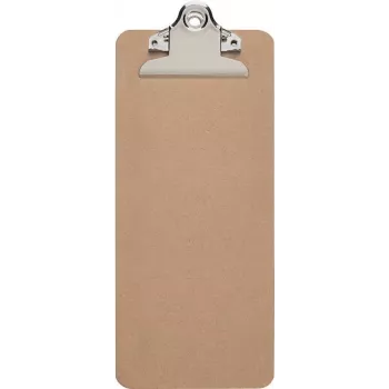 Pince à dessin MAUL MAULbill, panneau de fibres dur, 115 x 265 mm, pince métallique, capacité 15 mm, coins arrondis, marron 2391770