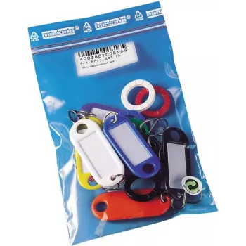 10 porte-clés WEDO 262 avec crochets en S, couleurs assorties, 10 pièces