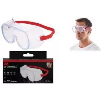 Lunettes de protection 3M Classic 4700 Full-Vision, verre polycarbonate clair, ventilation directe, 1 paire 4700-1