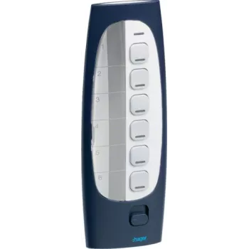 HAGER TU418 télécommande radio 7 boutons 433,92 MHz code roulant pour portails et barrières