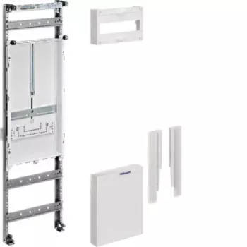 Ensemble d'accessoires pour emplacement de compteur HAGER ZU21A, 900 mm, 1 emplacement de compteur, prééquipé, triphasé, 63 A