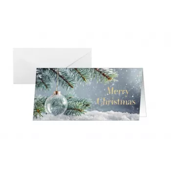 Cartes de Noël SIGEL DS637 Snowy Idyll DIN long, 25 cartes avec enveloppes