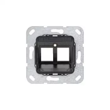 Plaque de support GIRA 560100 Modular Jack 1 2 ports (560100)