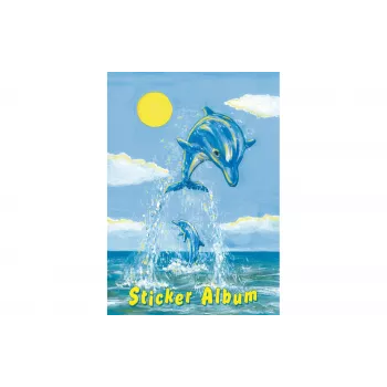 Album de stickers HERMA The Little Dolphin, A5, 16 pages, papier spécial couché, stickers repositionnables 15419