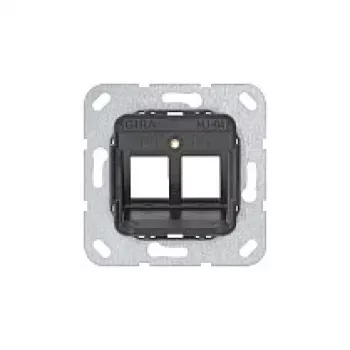 Anneau de support Gira 560400 pour Modular Jack 4, 2 postes, anthracite