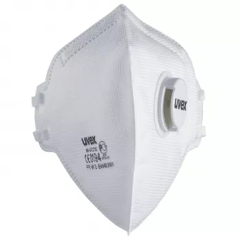 Masque respiratoire uvex silv-Air classic 3310 FFP3 - blanc, bandeau textile, pince nasale PP, 1 pièce 8763310